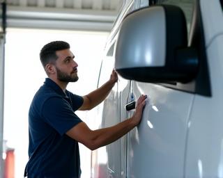 Professional delivery van cleaning for commercial vehicle maintenance
