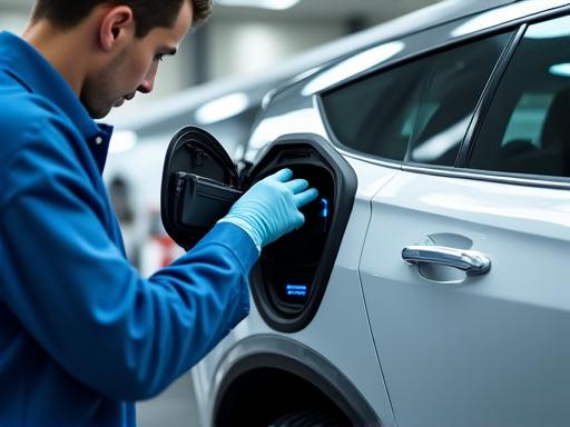 Electric vehicle and hybrid car receiving specialised detailing treatment