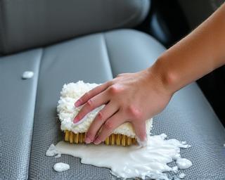Professional interior car cleaning and upholstery shampooing