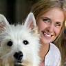 Claire with Barney the Westie